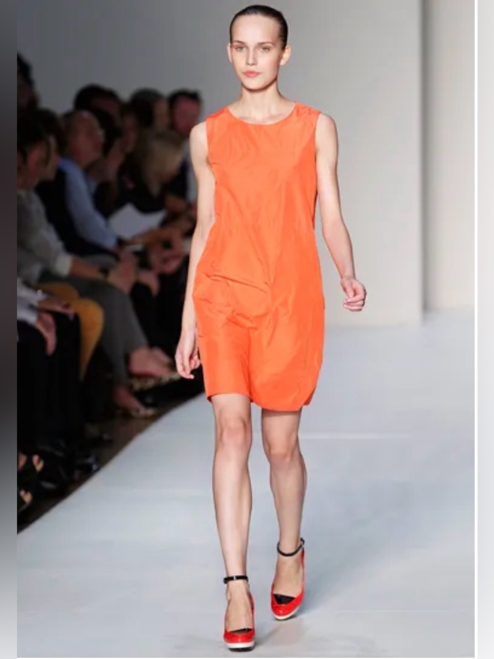 Marc by Marc Jacobs Bright Orange Sleeveless Shift Dress